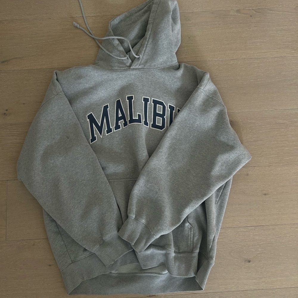 Brandy Melville Gray malibu Hoodie john galt